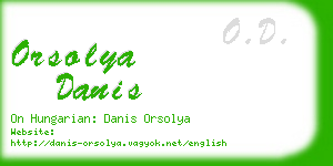 orsolya danis business card